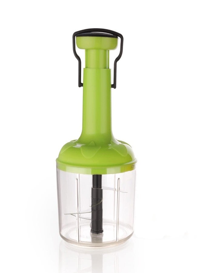 UNITRA Manual Hand-Press Vegetable Chopper Mixer Cutter to Cut Onion, Salad, Tomato, Potato Push Chopper Multicolor Pack of one - Image 1